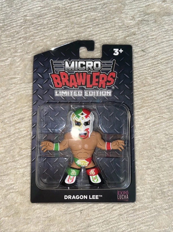 Figura exclusiva Dragon Lee Micro Brawlers Pro Wrestling Crate, AEW Foto 1 de 1