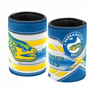 89362 PARRAMATTA EELS NRL LOGO CAN COOLER STUBBY HOLDER FITS 375ml DRINK - Picture 1 of 1