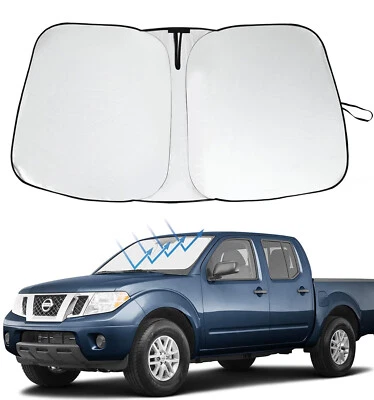 Parabrisas delantero para Nissan Frontier 2006-2021 protector de parasol cubierta de visera UV Foto 1 de 4