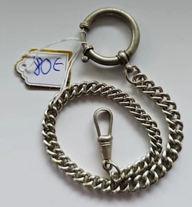 Antike Taschenuhrkette um 1940 Uhrenkette Taschenuhr 1-1 - Picture 1 of 7
