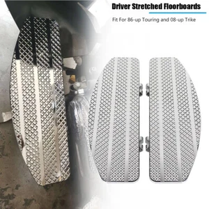 Stretched Driver Floorboard Fit For Harley Touring Road King 08-23 Softail 86-17 - Foto 1 di 12