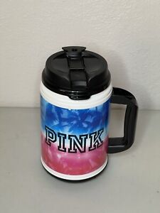 Victorias Secret Pink Tropical Travel Cup Chug Mug  NEW  