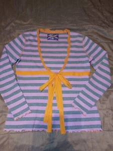 Jette Joop Shirtjacke rosa grau gestreift Spitze sehr guter Zustand Gr 38 40 - Bild 1 von 6