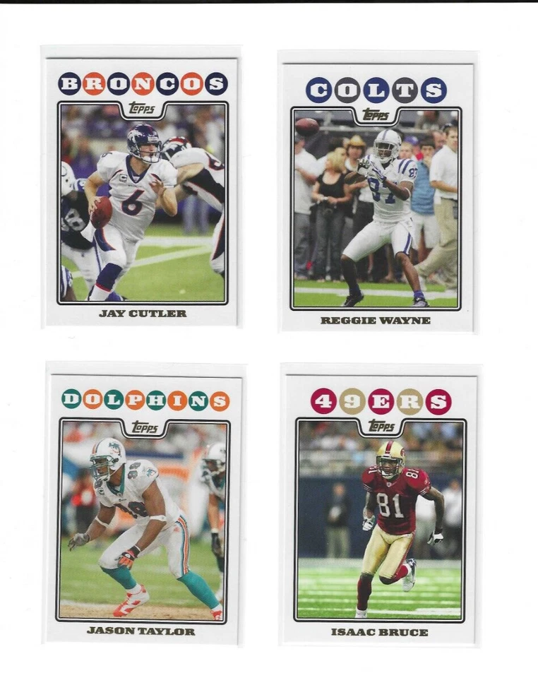 2008 Topps Football Gold Foil Parallels - COMPLETE YOUR SET - Pick Your Favorite - Image 1 of 1