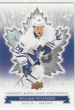 2017 Upper Deck Toronto Maple Leafs Centennial 89 William Nylander