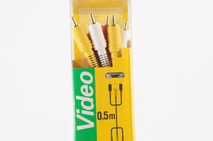 Victor JVC RCA cable set Made in Japan Male to Male connectors - Picture 1 of 2