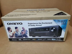 Onkyo TX-SR393 5.2 Kanal A/V Receiver 4K - Schwarz / ohne Fernbedienung / #F449 - Bild 1 von 3