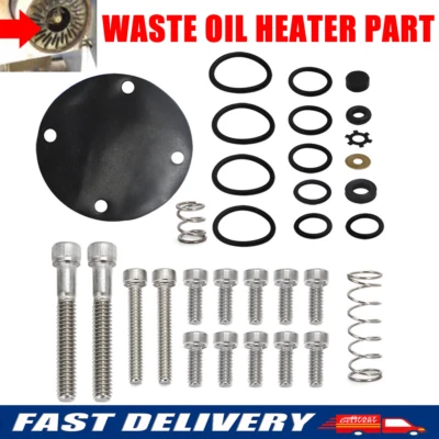 MOTIVEMYSTIQUE For Lanair MX150/200/250/300 5 Part Tune Up Kit w/ Nozzle Waste Oil Heater Parts