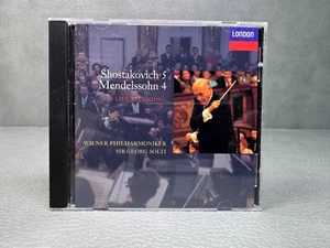 Shostakovich 5 Mendelssohn 4 CD Sir Georg Solti & The Wiener Philharmonic - Picture 1 of 2