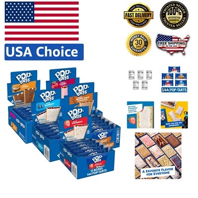 Variety Pack of 144 Frosted Toaster Pastries - Sweet Morning Indulgence for All - Image 1 of 4