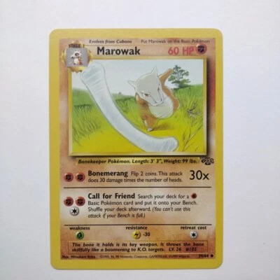 Marowak 39/64  - Vintage Jungle Pokemon Card - Same Day Shipping! - Image 1 of 2