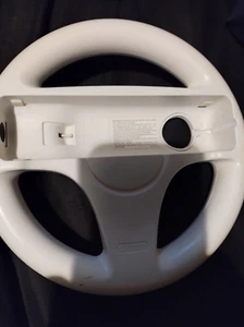 Nintendo Wii RVL-024 Mario Kart Racing Steering Wheel Game Controller - White - Picture 1 of 2