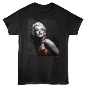 Camiseta para hombre Marilyn Monroe hermosa dama en rojo foto - Imagen 1 de 5