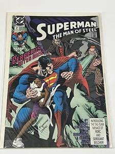 Cómic de DC Superman #2 de agosto de 1991 Man of Steel Cerberus Bites Back - Imagen 1 de 6