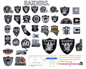 Oakland RAIDERS🏈🏈 Football Patches Iron,Sew(Select options)✈Thai by USPS agent - Picture 1 of 55
