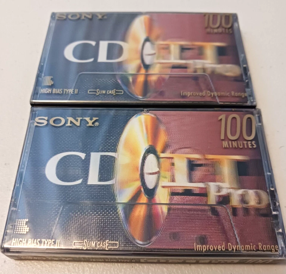 Lote de 2 - Sony CD-IT Pro 100 Minutos Audio Cassette Cinta Nuevo Sellado Foto 1 de 4