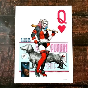 HARLEY QUINN verstorbenes POSTER 12 X 16" DC COMICS - COVER Frank Cho - Bild 1 von 2