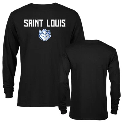 Saint Louis University Billikens Arch Text with Mascot Long Sleeve T-Shirt - Image 1 of 4