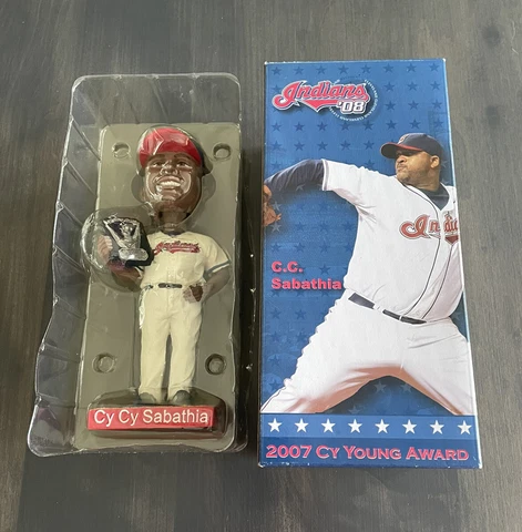C.C. Sabathia  Bobblehead 2008 Cleveland Indians 2007 Cy Young Award Winner NEW Cover