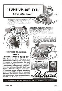 VINTAGE 1940 PACKARD AUTOMOTIVE WIRING PRINT AD - Picture 1 of 1