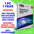 Bitdefender Antivirus Plus 2024 1 PC 1 year (UK / IE) Activation Key, inkl. VPN