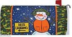 "CUSTOM DECOR" CAMO SNOWMAN  MAILBOX MAKEOVER FREE SHIPPING - Picture 1 of 1