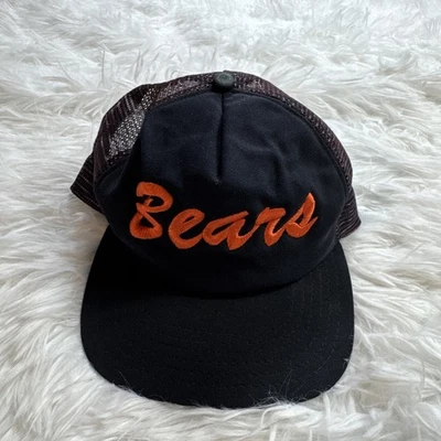 Редкий!! Винтажная винтажная вышитая шляпа 1960-х Chicago Bears NFL от NEW ERA сделано в США - Изображение 1 из 4