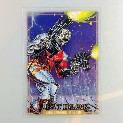 DEATHLOK 2024 Upper Deck Marvel Masterpieces '92 Platinum Card CLEAR CUT #28 - Image 1 of 2