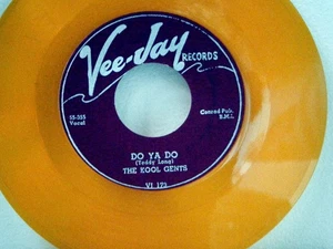 THE KOOL GENTS 7 Inch 45 Do Ya Do_This is the night 1956 Vee Jay RE Orange Vinyl - Bild 1 von 1