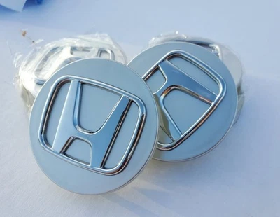 Chrome Fit For HONDA 2006-21 CIVIC 4PCS Civic Accord Wheel Center Caps 69MM US Foto 1 de 4