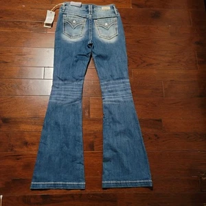 MISS ME HIGH RISE FLARE JEANS GR 26 32 Neu Mit Etikett - Bild 1 von 16