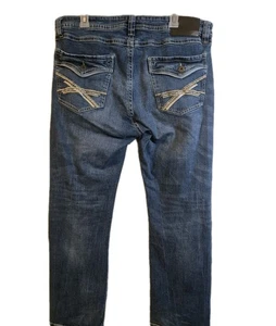 Herren TK Axel Jeans 36 x 32 Slim Boot Cut Bestickt Jeans Stretch Mischung - Bild 1 von 13