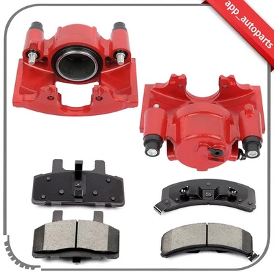 Brake Front Calipers and Ceramic pads For 1996-2002 Chevrolet Express 1500 - Изображение 1 из 4