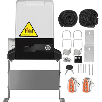 Motor eléctrico de entrada para abridor de puerta corredera de 3100 lb con 2 controles remotos Foto 1 de 4