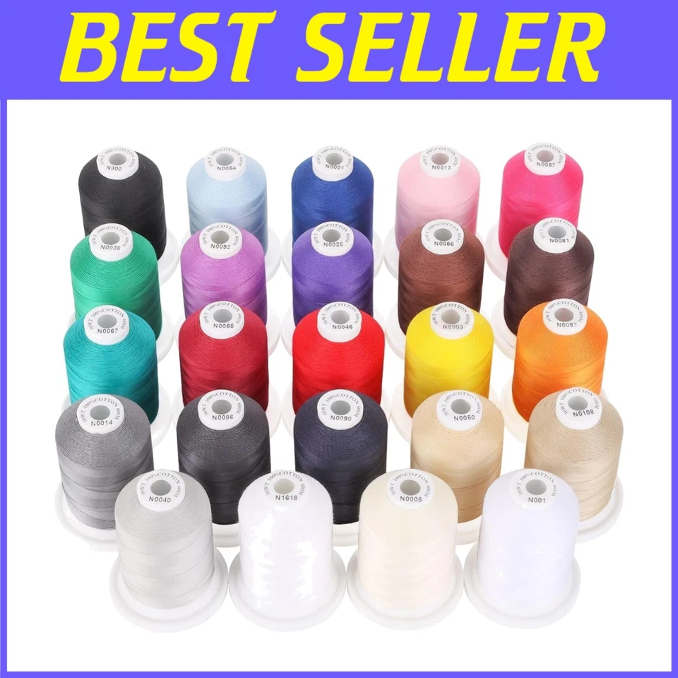 Hilos mercerizados multiusos 50S/3 - 24 colores Foto 1 de 4