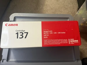 Kaseta z czarnym tonerem Canon 137 oryginalny obraz OEM KLASA MF210 - Zdjęcie 1 z 5