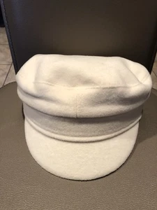 Ruslan Baginskiy Baker Boy Cap 100% Wool Size S Made In Ukraine NWT Mint Ivory - Picture 1 of 9