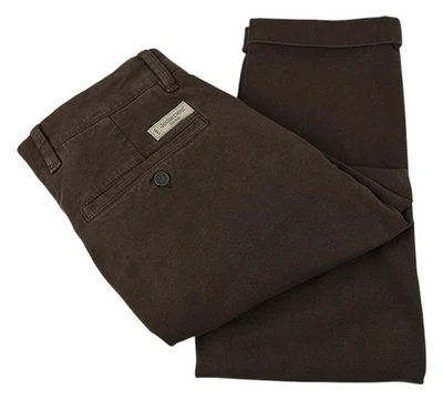 JECKERSON Brown Slim Fit Cotton Stretch Flat Front Ankle Chino Pants 29 NWT - Image 1 of 3