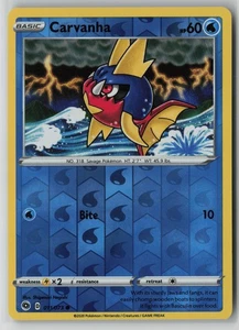 Tarjeta holográfica inversa Carvanha 011/073 Pokemon Champion's Path casi nueva (NM) 1 - Imagen 1 de 2
