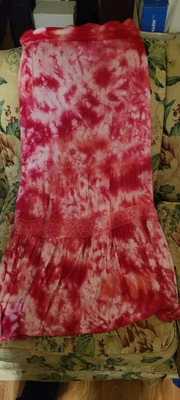 Falda hasta el tobillo Tie Dye Justice para niñas talla 16 Foto 1 de 4