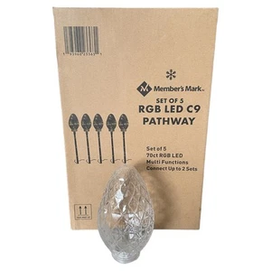 Member's Mark LED C9 Pathways Lights with 22 Light Functions, Set of 5 - Picture 1 of 2