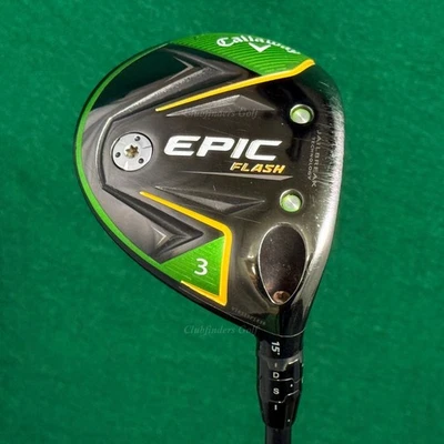 Callaway EPIC Flash 15° Fairway Wood 3 Project X HZRDUS Yellow 6.0 Stiff w/ HC - Image 1 of 4