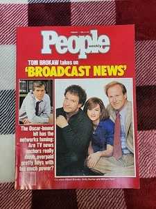 People Magazine Feb 1, 1988-Tom Brokaw Takes On 'Broadcast News' Unread Ln  - Bild 1 von 18