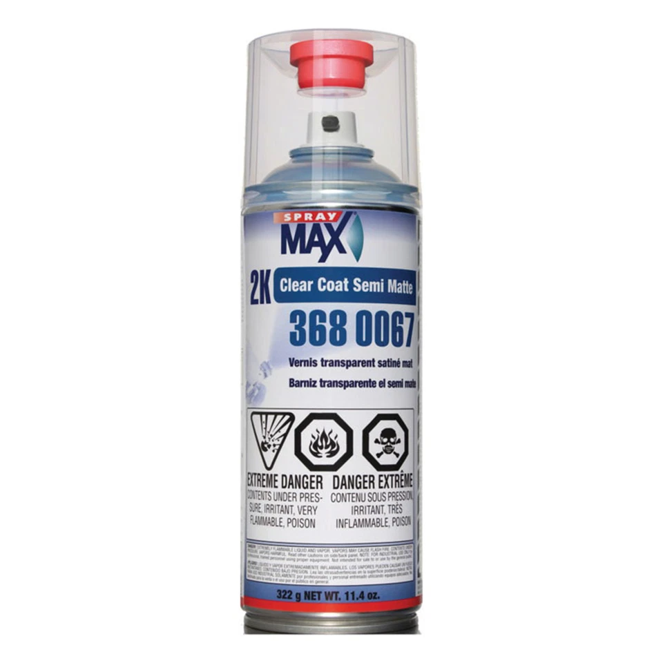 SprayMax 3680067 2K Clear Coat, 11.4 oz, Satin - Image 1 of 1