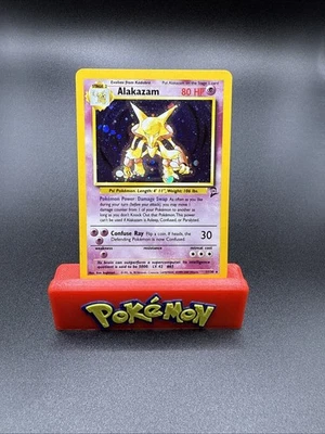 Alakazam 1/130 - Holo Rare - Pokemon TCG - Base Set 2 - NM Card - Image 1 of 3