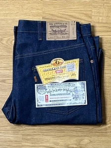 Vintage 80s LEVIS Jeans Orange Tab 20505 0217 NOS Uncut Jacron 38W 34L - Bild 1 von 14