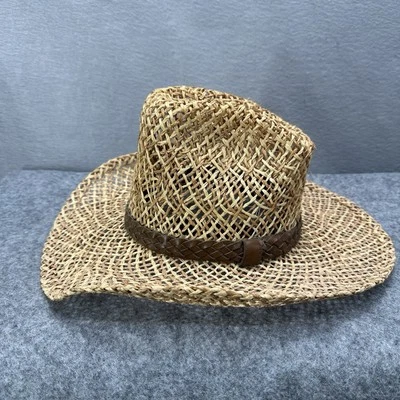Biltmore Cowboy Hat Mens 6.5 55cm Western Canada Straw Woven Outback Hat Vintage - Image 1 of 4