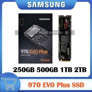 Lote SSD para Laptop Samsung 970 EVO Plus 250 GB 1 TB 500 GB 2 TB PCIe M.2 NVMe 3500 MB/s - Imagen 1 de 16