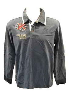 NZA New Zealand Auckland Herren Shirt Sweatshirt Rugby/Poloshirt Baumwolle Gr. L - Picture 1 of 7