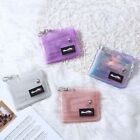 Small Folding Wallet Transparent Photo Card Holder New Coin Purse  Gift